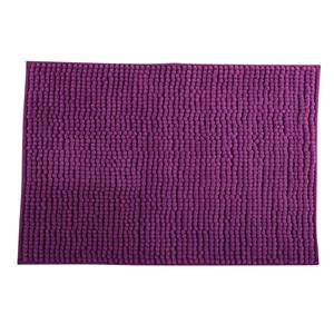 MSV "Chenille" non-slip microfiber <b>bath</b> <b>mat</b> in violet, 40 x 60 cm - Product Image 1