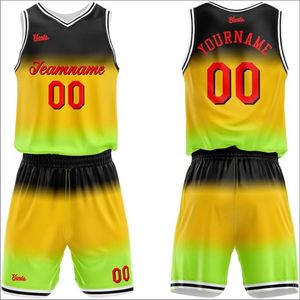Conjunto de Uniforme de Baloncesto Sublimado Personalizado, Ropa Deportiva Informal para Adultos, Jersey Transpirable Antibacterial con Nombre del Equipo Estampado - Product Image 5