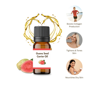 Aceite de semilla de guayaba orgánico certificado por el USDA, aceite portador prensado en frío a granel, venta al por mayor, etiqueta privada OEM - Product Image 2