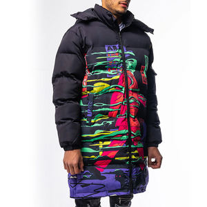 Veste matelassée imperméable respirante à col montant tendance en toile longue pour homme, vente en gros, meilleur design, grande taille - Product Image 2