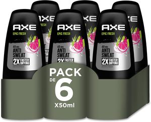 Desodorante en barra Axe Epic Fresh proporciona hasta 48 horas de protección contra el sudor - 6 x 50 ml - Paquete económico - Product Image 6