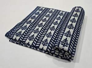 Jaipur ผ้าฝ้ายลายบล็อก100% ทำด้วยมือแบบดั้งเดิมผ้าฝ้ายระบายอากาศเป็นมิตรกับสิ่งแวดล้อม - Product Image 5