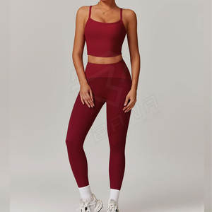 Fitness Sportswear Workout High Waist Activewear Gym Seamless 2 Piece Yoga Wear Sets para mujeres - Product Image 4