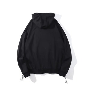 Sweat à capuche en polaire épais avec strass unisexe, pull d'hiver, œuvre d'art en cristal, streetwear, vente en gros, mode - Product Image 2