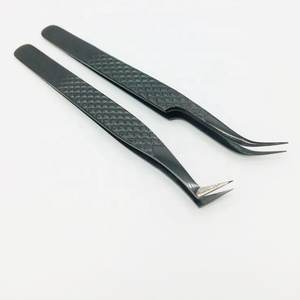 Nuevas pinzas para extensión de pestañas postizas, pinzas de acero inoxidable, juego de tijeras, pinzas para extensión de pestañas sólidas, visón sostenible - Product Image 4