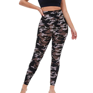 Leggings pour femmes grande taille, 92% polyester, 8% élasthanne, tricotés, respirants, antibactériens, sans couture, longueur genou, design personnalisé, pour la gym - Product Image 5