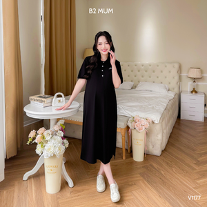 ชุดคลุมท้องผ้าคอตตอนเนื้อนุ่มสำหรับฤดูร้อนป้องกันการหดตัวและซับเหงื่อเสื้อผ้าลำลองปักลายโบว์ Absorbency-V1177ดี - Product Image 4