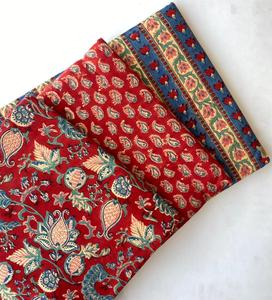 100% algodón bloque de mano tela impresa hecha a mano Jaipur Heritage tradicional ecológico transpirable bloque estampado tela de algodón - Product Image 1