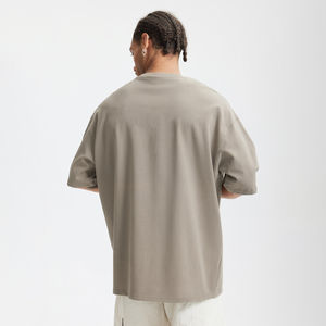 Custom <b>Men's</b> Unisex Oversized T-<b>Shirt</b> Premium Plain White Soft Flannel Fabric Anti-Wrinkle Quick Dry Breathable Eco-Friendly - Product Image 5