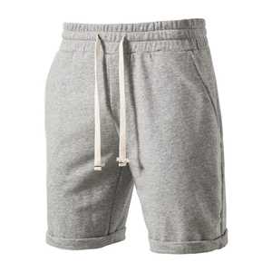 2024 nouveauté hommes coton polaire short de survêtement cordon tissu personnalisé poche cachée solide motif OEM Service disponible - Product Image 5