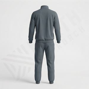 Vêtements de sport de qualité supérieure Gym Fitness Tech Fleece Entraînement Hommes Ensemble deux pièces Survêtement Jogging Costume Couleur contrastée Vêtements de sport - Product Image 2