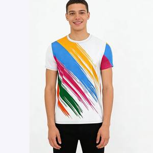T-shirt de sport pour homme à manches courtes, coupe ajustée, respirant, séchage rapide, impression par sublimation de qualité supérieure, pour la course à pied, la remise en forme et l'entraînement - Product Image 5