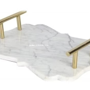 Bandejas de mármol de lujo/Servicios de habitación de hotel Accesorios de baño de mármol Bandejas de hospitalidad de alta gama/Bandejas de servicio de mármol para hoteles - Product Image 6