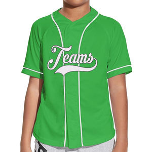 Maillot de baseball design solide pour impression par transfert par sublimation 240 GSM tissu décontracté avec motif - Product Image 1