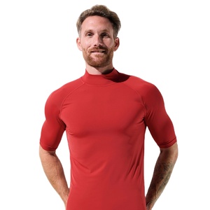 Camiseta de Surf para Hombre, Poliéster y Elastano, Protección UV, Secado Rápido, Elástica, Transpirable, Corte Ajustado, Manga Corta, Estampado por Sublimación - Product Image 1