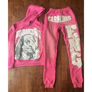 2025 Autumn-Winter Men's Hoodie <b>Tracksuit</b> Custom Embroidery 100% Cotton Washed Plus Size Made by Hexo Enterprises - Product Image 4