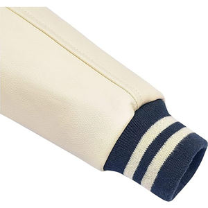 Veste de baseball en coton de haute qualité, épaules tombantes, uniforme de baseball, vestes de rue, vestes universitaires, impression de logo personnalisée, broderie - Product Image 4