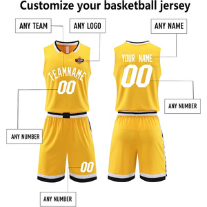 Ensemble de maillots de basket-ball sublimés Uniformes personnalisés pour hommes avec short Impression personnalisée du logo de l'équipe Vêtements de sport respirants - Product Image 4