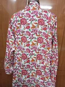 Robe longue en coton fait à la main indien imprimé fleuri vêtements de fête d'été pour les femmes élégant bouton de couverture de plage cadeau de mariée personnalisé - Product Image 5