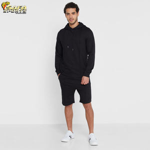 2024 conjuntos de pantalones cortos para correr con capucha de dos piezas personalizados de alta calidad para hombre XL French Terry Printed Logo Plus Fleece - Product Image 6