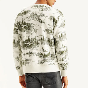 Jersey personalizado Regular Fit hombres cuello redondo 100% algodón sudaderas con bolsillo a prueba de viento al por mayor nuevo diseño invierno liso - Product Image 2