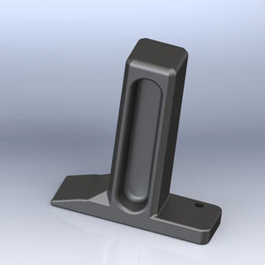 Soluciones de abrazadera de vidrio arquitectónico personalizadas de alta resistencia, espiga de barandilla de vidrio de montaje en tierra, servicios de fundición de aluminio - Product Image 1