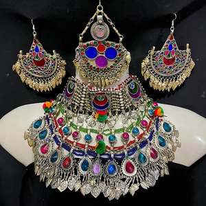 Premium Stainless Steel Afghan <b>Jewelry</b> <b>Set</b> for Women Featuring Ethnic Artistry Trendy <b>Bridal</b> Party Wear for Cultural Gatherings - Product Image 3