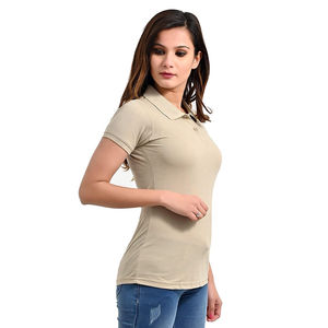 Alta calidad personalizada mujer Casual para Polo camiseta transpirable suave algodón poliéster serigrafía bordado Logo largo - Product Image 3