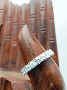 แหวนแต่งงานสุดหรูคลาสสิกปรับแต่งได้พร้อมเพชรที่ปลูกในห้องปฏิบัติการทองคำขาว10K 14K 18K สำหรับปาร์ตี้ - Product Image 5