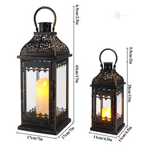 Elegant Decorative Metal Lantern Candle Holder for Living Room | Stylish Ramadan Use Waterproof Durable <b>Lighting</b> <b>Accessory</b> - Product Image 6