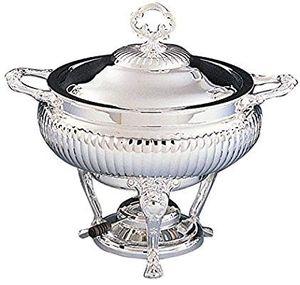 Chauffe-plats au design arabe royal Chauffe-plats pour buffet de qualité supérieure avec poignées décoratives et support - Product Image 5