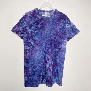 T-shirts teintés cravate personnalisés pour hommes en coton respirant vêtements de ville OEM d'été avec impression de logo et support de marque privée - Product Image 1