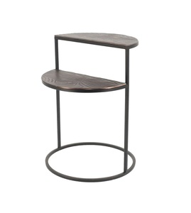 Table basse industrielle et vintage en métal et bois de manguier massif pour salon Table basse en bois de haute qualité - Product Image 3