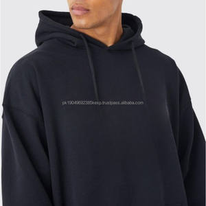 Sudaderas con Capucha para Hombre, Sudaderas Extra Grandes, Ropa Urbana, Hombros Caídos, Algodón Grueso, Bolsillo Funcional - Product Image 2