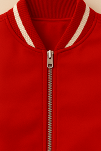 Chaqueta de bombardero personalizada al por mayor chaquetas de moda Streetwear de alta calidad con bordado e impresión para hombres y mujeres - Product Image 4