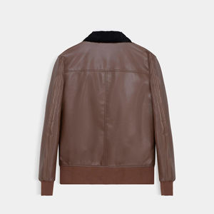 Moda para hombre 2025, ropa informal, chaqueta con capucha, abrigo de otoño, ropa de calle, chaqueta de cuero para hombre, tarifa al por mayor, transpirable OEM - Product Image 1