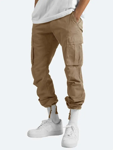 Top Fashion <b>Loose</b> Fit Drawstring Cargo Jogging Work Pants <b>Men</b> Trousers Blank <b>Joggers</b> Track Cargo Pants with Custom logo and Size - Product Image 2