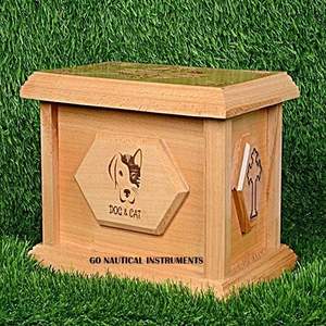 โกศไม้สำหรับสัตว์เลี้ยงขนาดใหญ่สำหรับผู้ใหญ่โกศไม้โกศไม้แกะสลักสำหรับสัตว์เลี้ยง - Product Image 4