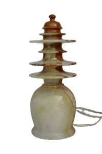 โคมไฟนิล,โคมไฟนิลสีเขียว,โคมไฟหินอ่อนหินธรรมชาติ - Product Image 3