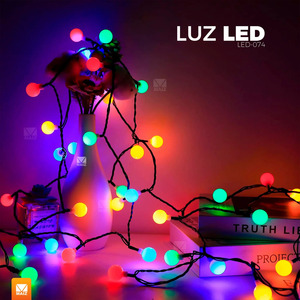 Série d'ampoules LED de Noël, décoratives multicolores RGB - Couleurs assorties - Product Image 2