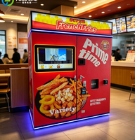 Distributeur automatique de frites surgelées et de bento pour le déjeuner avec paiement par pièces et billets