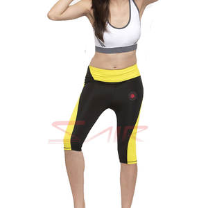 High Quality Women's Seamless Athletic <b>Capri</b> <b>Leggings</b> Drawstring Breathable Quick Dry Spandex/Polyester New Arrival Solid - Product Image 1