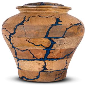 โกศใส่ขี้เถ้ากระดูกมนุษย์สำหรับผู้ชายหรือผู้หญิงทำจากไม้สำหรับผู้ใหญ่ทำด้วยมือไม้ที่ระลึกสำหรับผู้ใหญ่โลงไม้สำหรับผู้ชายผู้หญิง - Product Image 1