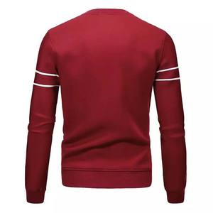 เสื้อสเวตเตอร์คอกลมของผู้ชายเสื้อสเวตเตอร์คอตตอนสีทึบของ100% ออกแบบโลโก้ของคุณเอง - Product Image 2