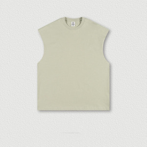 Débardeur sans manches personnalisé pour homme, de qualité, en polyester tricoté, singlet uni, débardeur délavé, vêtements de sport, séchage rapide - Product Image 2