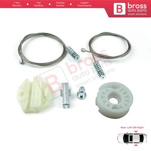 BWR77 Kit de reparación de regulador de ventana puerta trasera izquierda o derecha para E-Class W210 S210 1995-2003 2107301646 2107301546 Bross Auto Parts - Product Image 3