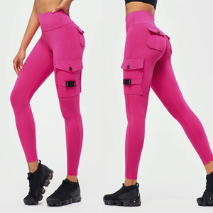 Trending <b>Leggings</b> <b>With</b> <b>Pockets</b> Sports Wear High Waisted Gym Wear Cargo Fitness Women Scrunch Butt Lift Workout Yoga <b>Leggings</b> - Product Image 1