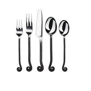 Mayorista Cuchara de metal forjado a mano Tenedor Hecho a mano Royal Decorativo Acabado brillante Juego de cubiertos de cresta de metal - Product Image 1