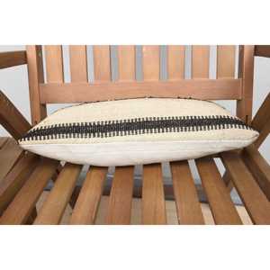 Almohada de lana de retazos Beige Kilim, cojín decorativo de 8x16 pulgadas con patrón de hojas esponjosas Vintage para sofás - Product Image 4