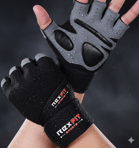 Gants de musculation REXFIT SPORTS avec support de poignet pour hommes et femmes, entraînement et remise en forme - Product Image 2